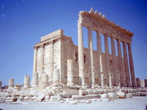 オリーブ石鹸 シリア ヨルダン 古代オリエント博物館 当時のパルミラ遺跡ベル神殿 ＠Palmyra