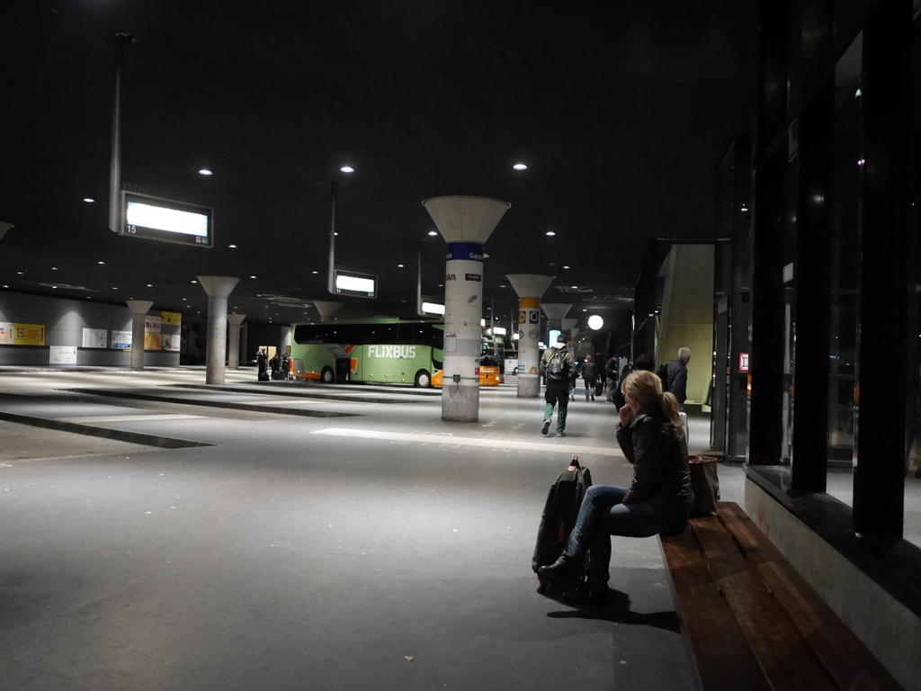 プルゼニ プルゼニュ ピルゼン チェコ ボヘミア 地下道博物館 朝のバスターミナル@ZOB Munich