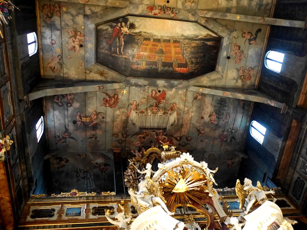 下シレジア地方 ポーランド シュフィドニツァ シフィドニツァ 平和教会  祭壇の上の天井画 @Kościół Pokoju w Świdnicy 