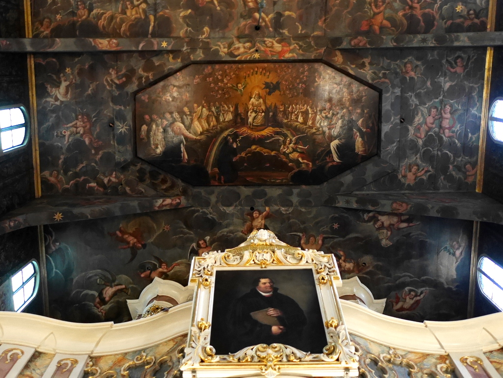 下シレジア地方 ポーランド シュフィドニツァ シフィドニツァ 平和教会 オルガンの上の天井画 @Kościół Pokoju w Świdnicy 