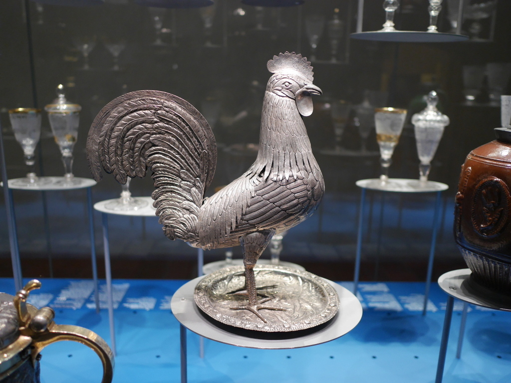 ゲルリッツ 博物館 シレジア博物館 雄鶏の形をした銀製の容器 @Schlesisches Museum zu Görlitz 