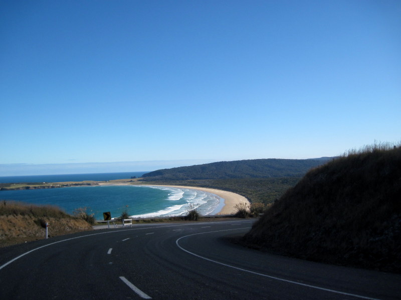 海外ツーリング ニュージーランド ロード オブ ザ リング オートバイレンタル ダニーデン カトリンズ地方 美しい海岸線 @Papatowai