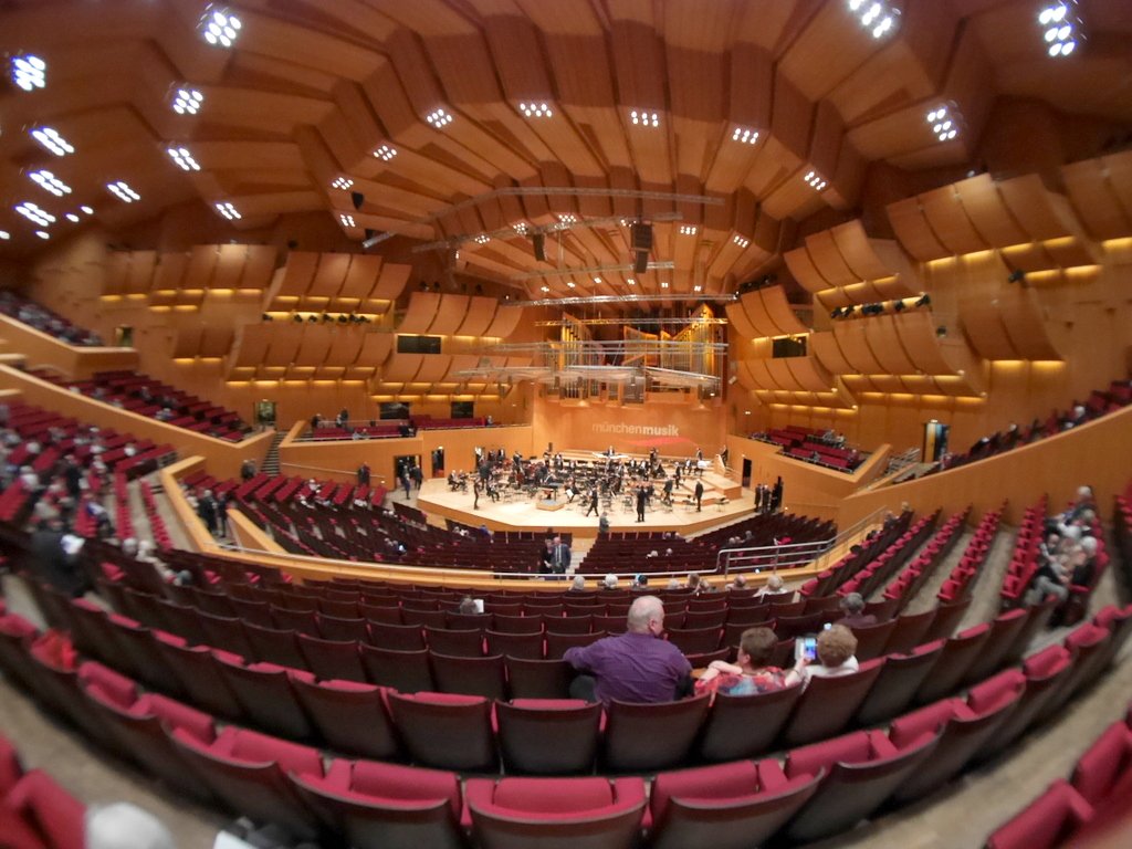 ミュンヘンのコンサートホール、オペラ座 ガスタイク ホール全景 @Gasteig Philharmonie