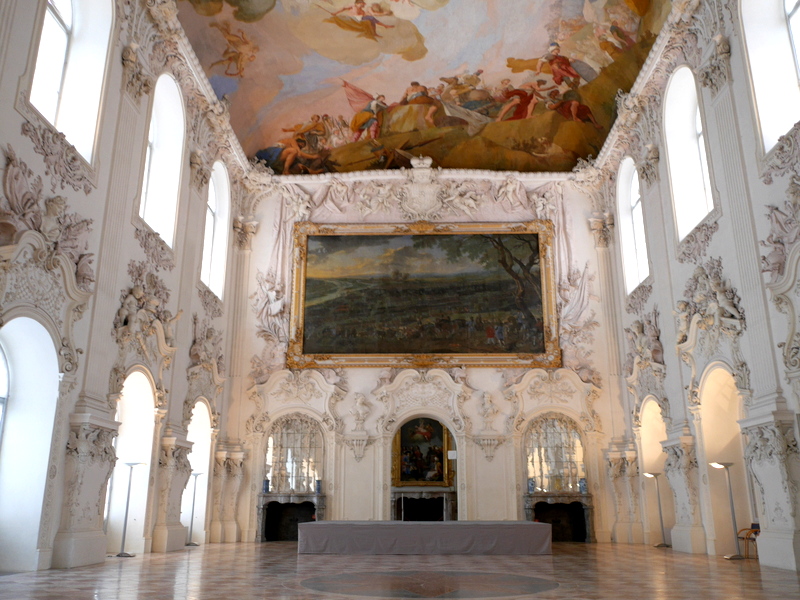 ミュンヘン 美術館 コンビチケット シュライスハイム城 バイエルン州立美術館 閑散とした城内 @Schloss Schleißheim