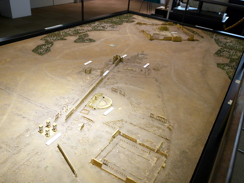 オリーブ石鹸 シリア ヨルダン 古代オリエント博物館 パルミラの見事なジオラマ模型 @古代オリエント博物館