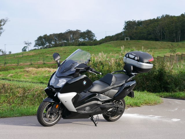 ツーリング時 BMW C650GT @北海道