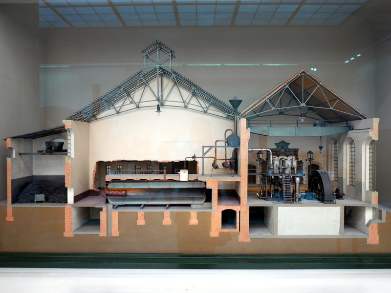 建物や機械のカットモデル @Deutsches Museum