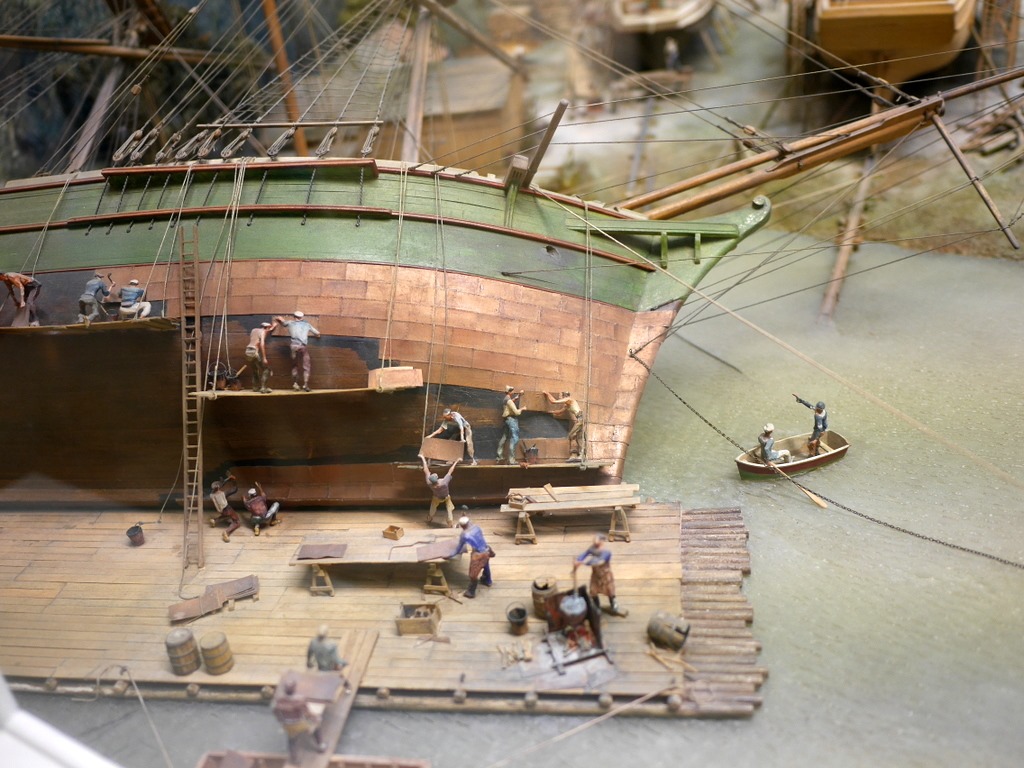 船底修理のジオラマ @Deutsches Museum