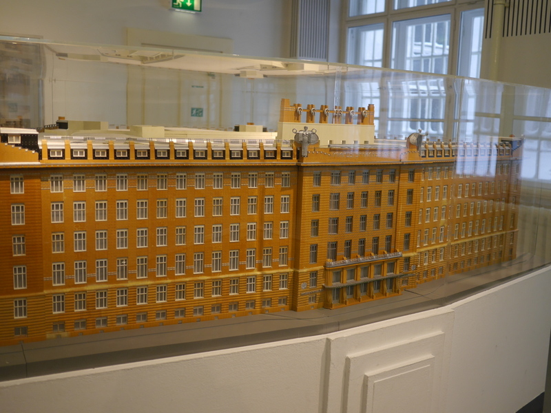 館内博物館に展示してあった郵便貯金局の模型 @Wagner:Werk Museum Postsparkasse