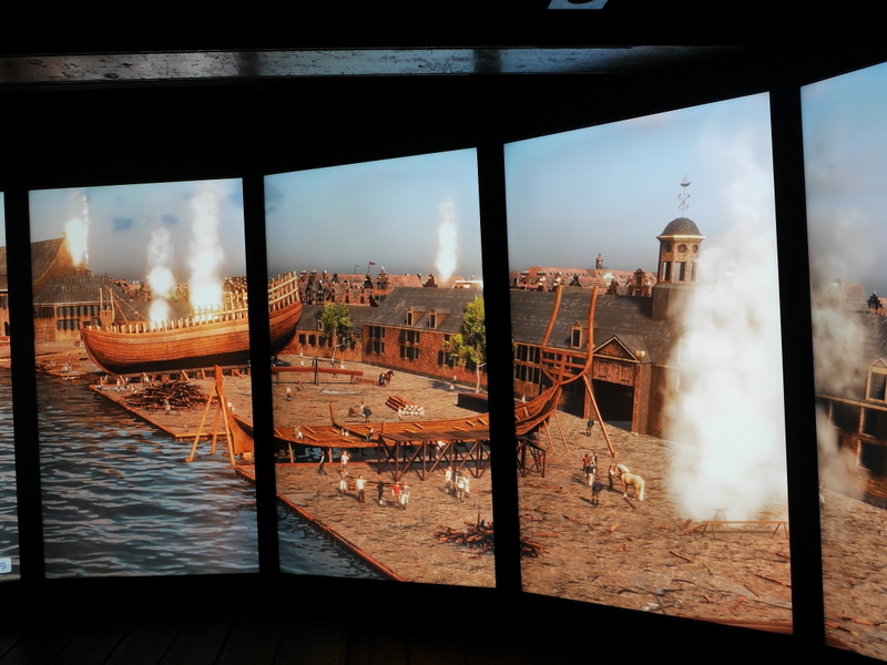 当時の造船の様子 @Het Scheepvaartmuseum Amsterdam