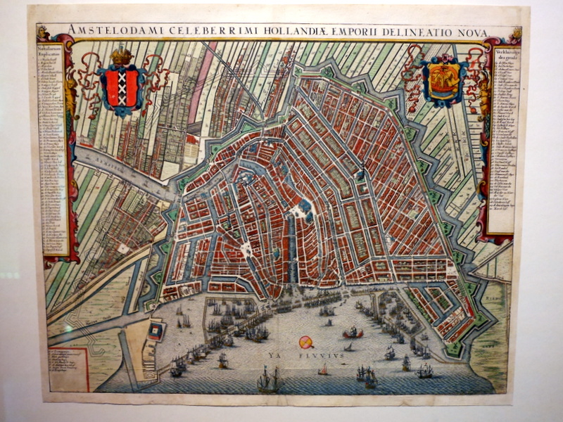アムステルダムの古地図 @Het Scheepvaartmuseum Amsterdam