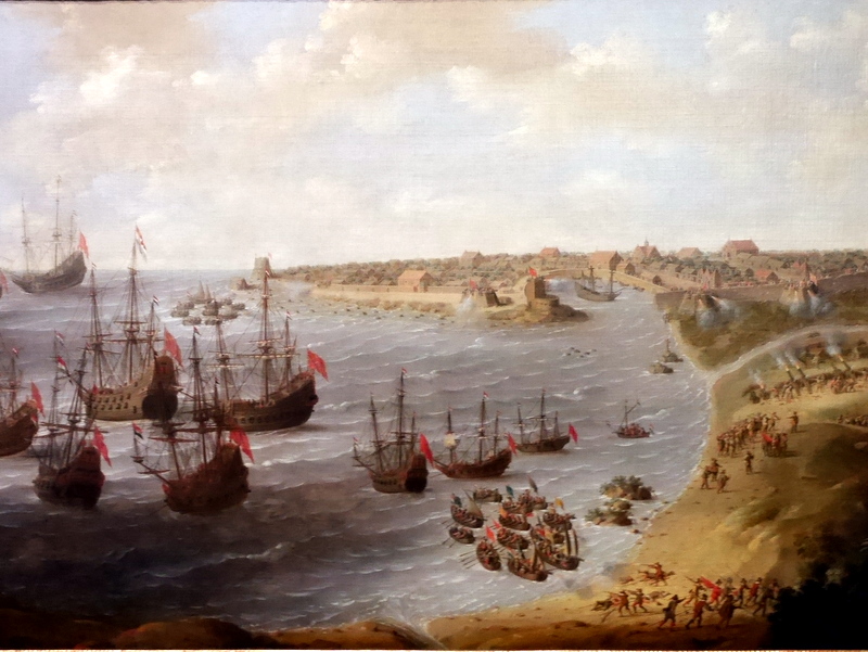 スリランカのポルトガル都市ガレの包囲 ヨハネス・ヴィンクボーン作 @Het Scheepvaartmuseum Amsterdam
