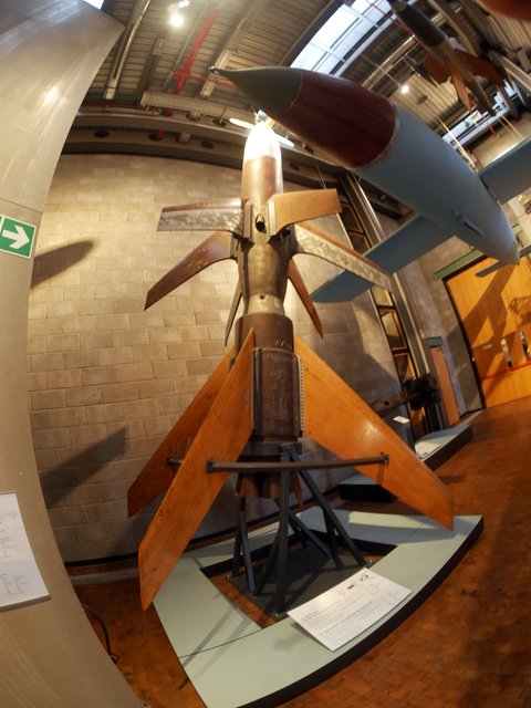 R1 ライントホター(R1 Rheintochter) 世界初の2段式ロケット 地対空ミサイル @Deutsches Technikmuseum Berlin