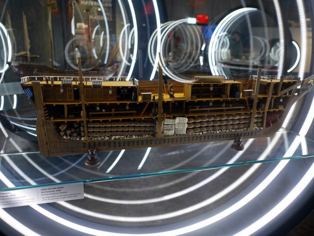 ドイツ移民船 1850年のカットモデル @Deutsches Technikmuseum Berlin