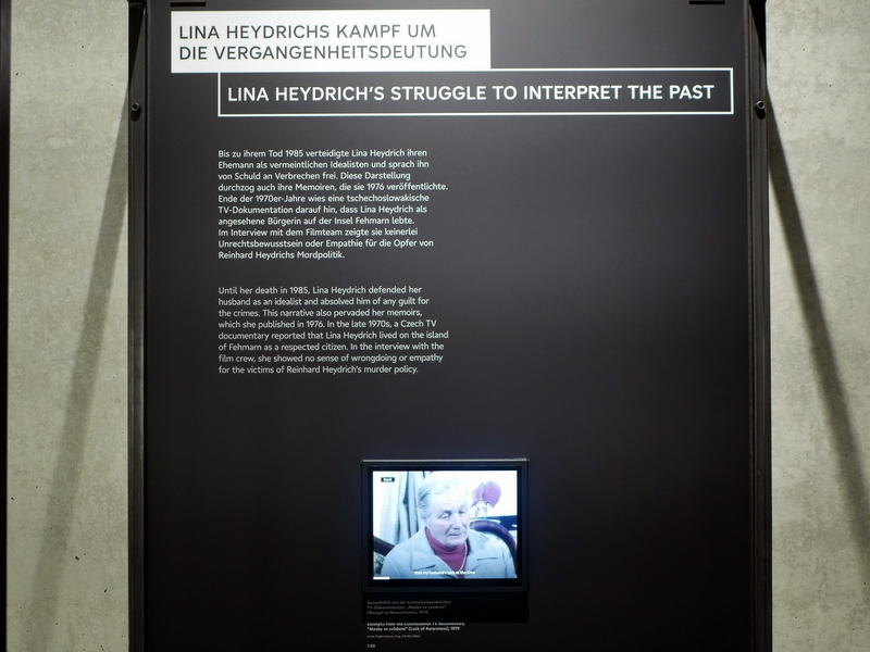 ハイドリヒの妻リナのインタヴュー動画 @Dokumentationszentrum Topographie des Terrors