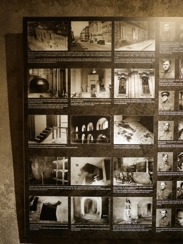 当時の写真展示 @Národní památník hrdinů heydrichiády