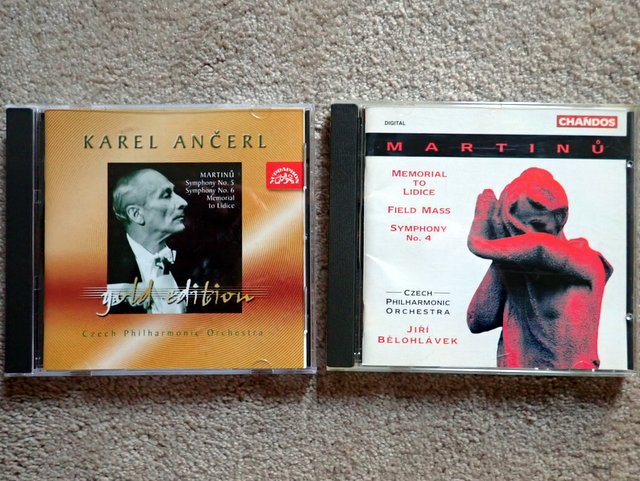 マルティヌー:リディツェへの追悼 アンチェル盤とビエロフラーヴェク盤