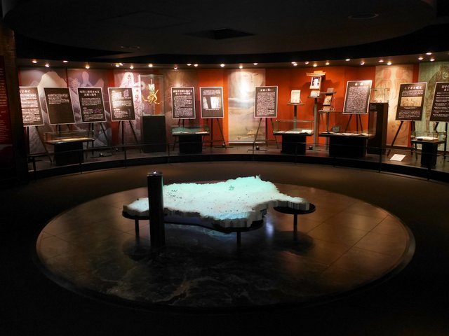 遠野近辺の地形ジオラマ @遠野市立博物館