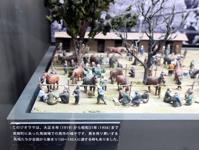 馬市のジオラマ @遠野市立博物館