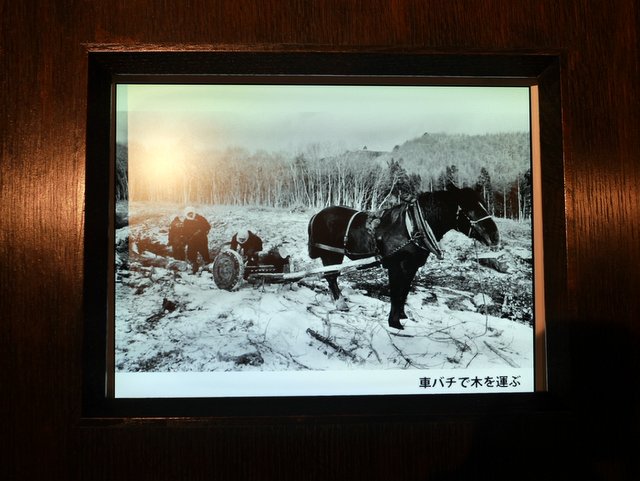 馬の山仕事の写真 @遠野市立博物館