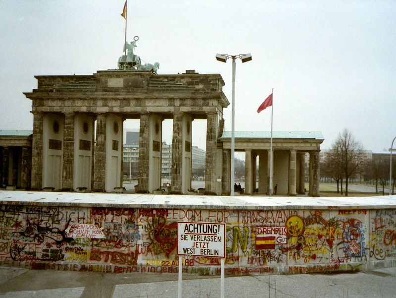 1989年のブランデンブルク門西 @Brandenburger Tor