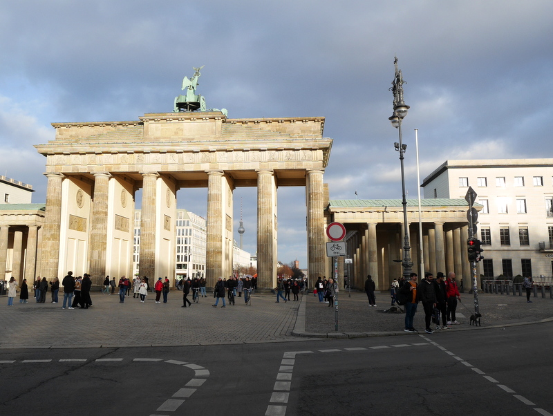現在のブランデンブルク門西 @Brandenburger Tor