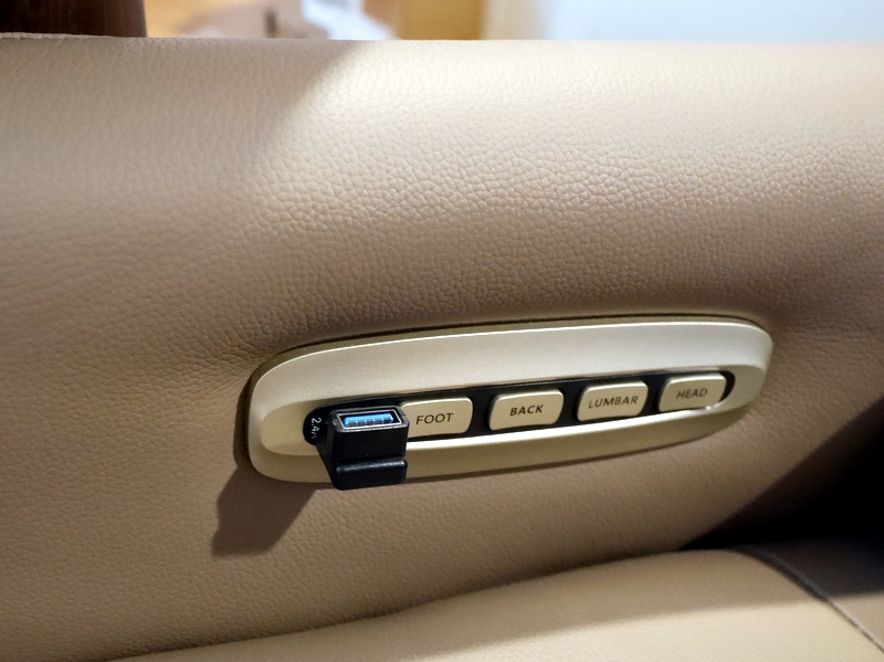 L字USB変換アダプタ取付け時