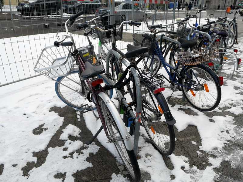 アパート前の自転車置き場 @Berlin
