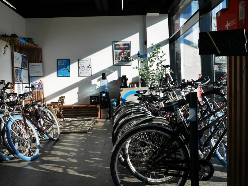 Swapfiets店内の様子 @Swapfiets Berlin