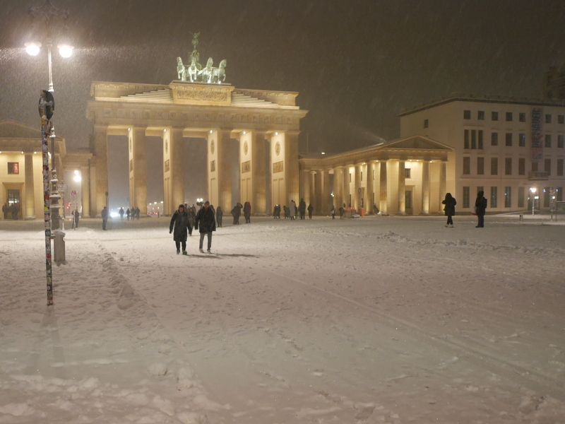 ブランデンブルク門の雪化粧 @Brandenburger Tor