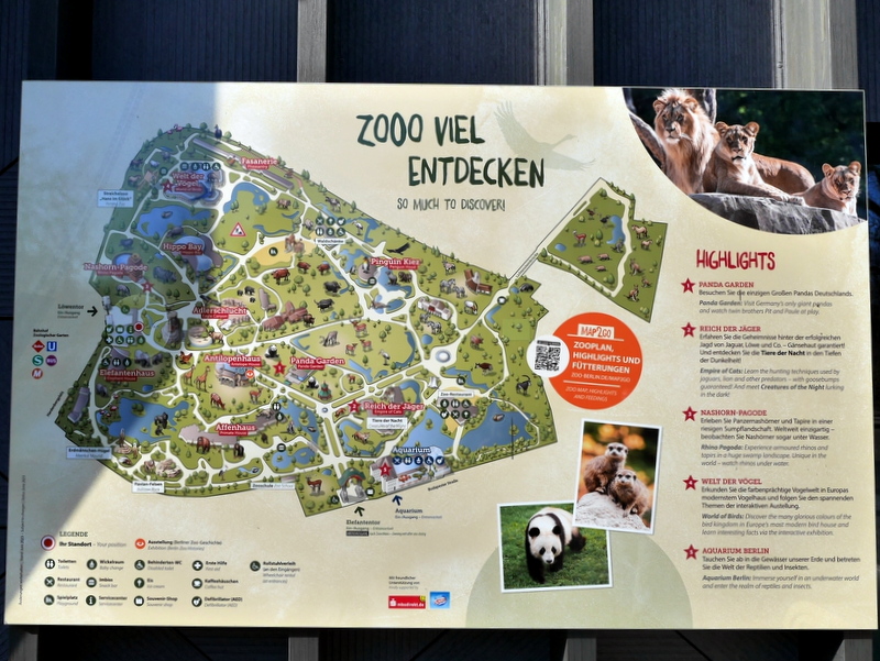 ベルリン動物園（Zoologischer Garten Berlin）の園内地図