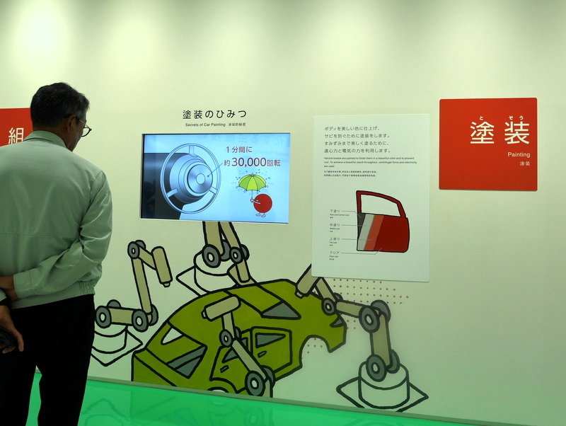 クルマの塗装に関する詳細な説明動画 @トヨタ会館