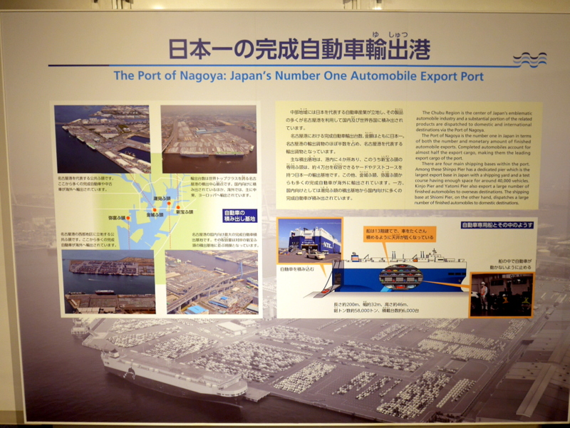 日本一の完成自動車輸出港 @名古屋海洋博物館